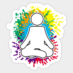 Yoga Meditation Sticker